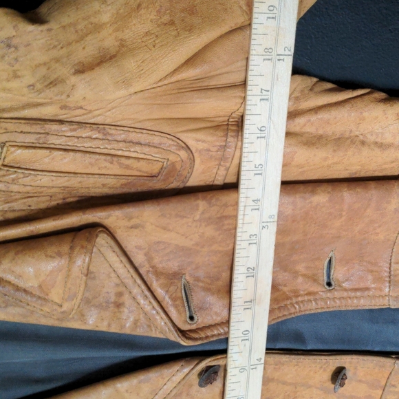 100% Old Leather Gary Gordon by Julius & Sons Leather Jacket - Picture 3 of 11